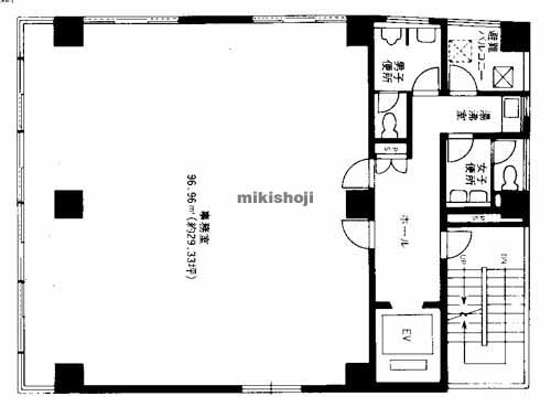 福岡ＤＫビル 平面1