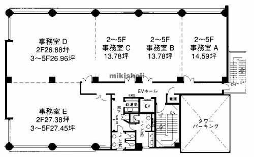 ヨネザワ熊本県庁前ビル 平面1