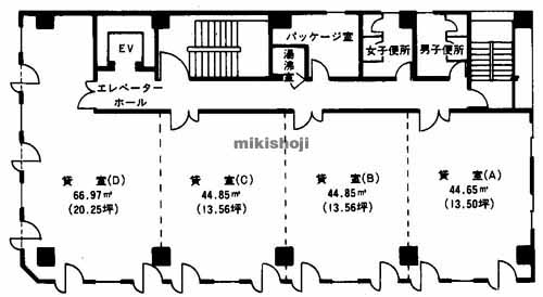 太陽生命大分ビル 平面1