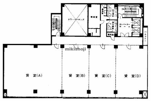 大分都町ビル 平面1