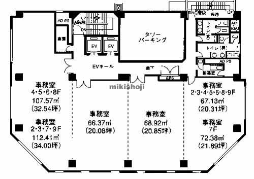 ＣＯＩ広島紙屋町ビル 平面1