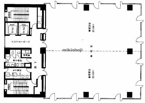 和光稲荷町ビル 平面1