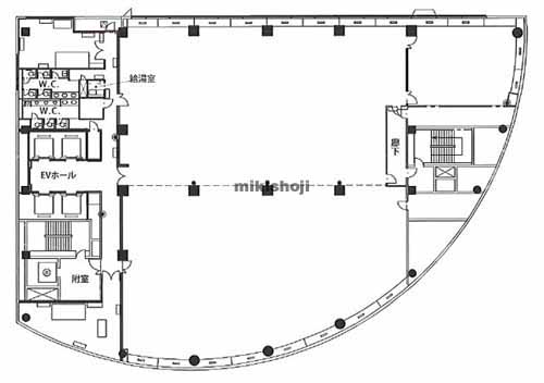 リバーウォーク北九州内高層棟 平面1