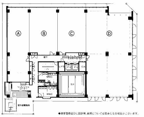 天神のＫＧ天神ビル 平面1