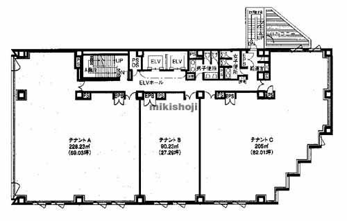 博多駅東・駅南の博多駅南Ｒビル 平面1