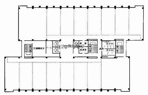 福山商工会議所ビル 平面1