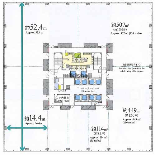 博多駅東・駅南の博多イーストテラス 平面1