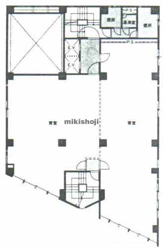 神田紺屋町・神田富山町・神田東松下町の千代田寿ビル 平面1