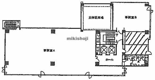 日本橋人形町・堀留町・小舟町・富沢町の人形町冨士ビル 平面1