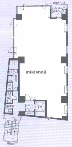 Ｉｋｉｇａｉ　Ｂａｓｈｉビル 平面1