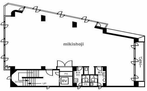 松涛の松涛栄光ビル 平面1