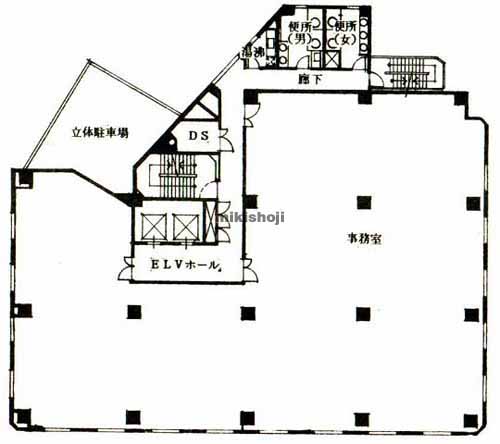 東池袋のジブラルタ生命池袋ビル 平面1