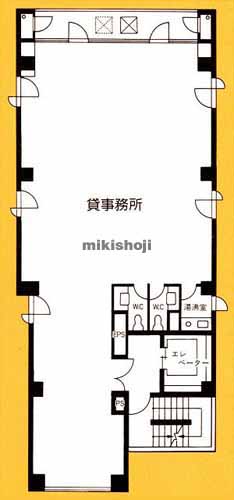 神田小川町の喜助小川町ビル 平面1