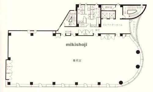 入船・新富のアーバンネット入船ビル 平面1