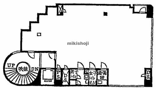 南麻布・元麻布・麻布十番のアポリアビル 平面1
