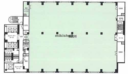 新橋の東京美術倶楽部ビルディング 平面1
