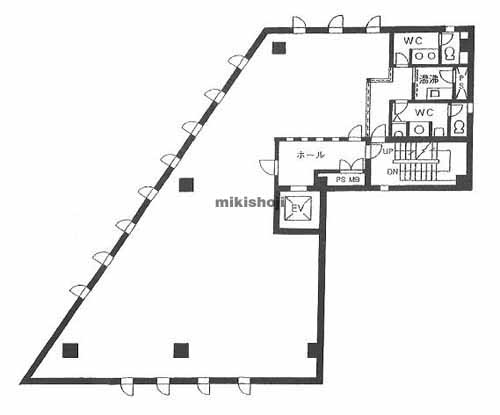 赤坂・元赤坂のＡＫＡＳＡＫＡ　ＳＵＧＡＩ　ＢＬＤＧ． 平面1