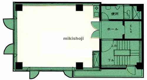 上野・秋葉原の朝日ビル１１号館 平面1