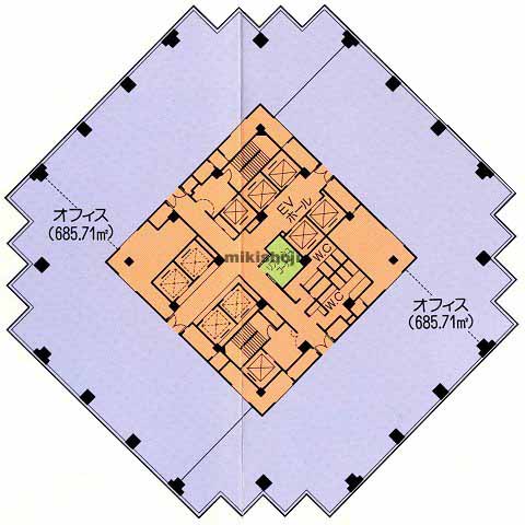 青海フロンティアビル 平面1
