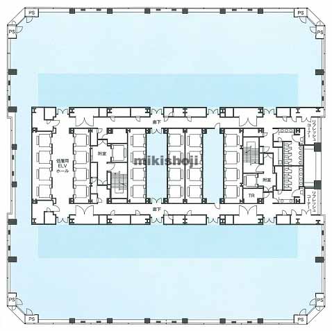 晴海アイランド トリトンスクエア オフィスタワーＹ 平面1