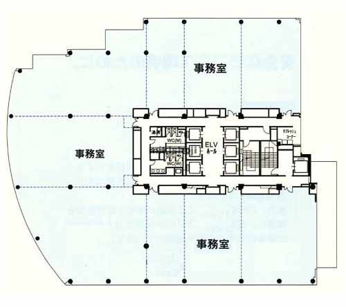 下高井戸・方南・浜田山の朝日生命代田橋ビル 平面1