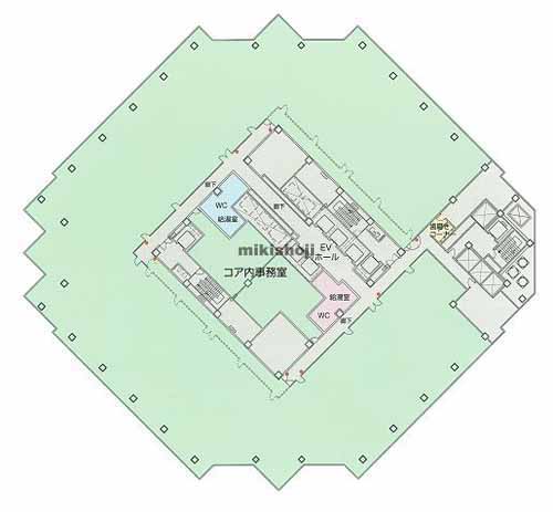 品川イーストワンタワー 平面1