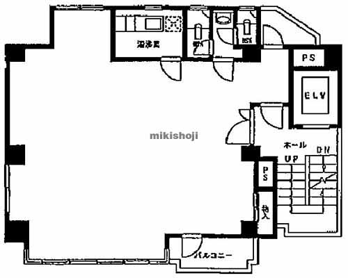早稲田町・馬場下町の中村ビル 平面1