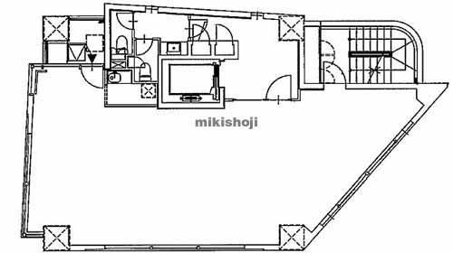 南麻布・元麻布・麻布十番のＢ　ＣｉｔｙＴｏｗｅｒ　ＡＺＡＢＵＴＯＫＹＯ 平面1