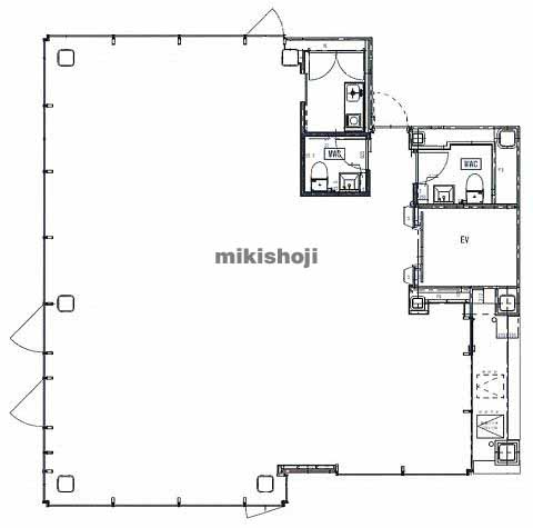 日本橋茅場町・兜町の東京石灰工業株式会社東石ビル 平面1