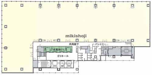 西五反田の日本生命五反田ビル（仮称） 平面1