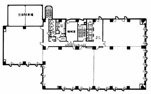 水戸泉町第一生命ビルディング 平面1