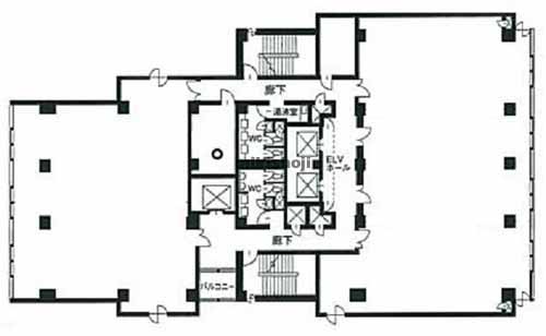 ＪＰＲ千葉ビル 平面1