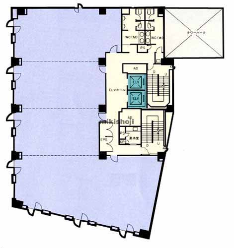 水戸フコク生命ビル 平面1