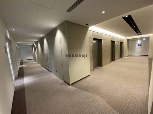 北浜～淡路町のオービック御堂筋ビル エレベーターホール3