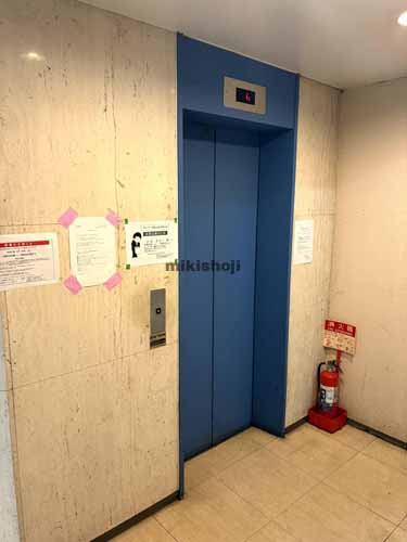 紀尾井町のプリンス通ビル エレベーターホール1